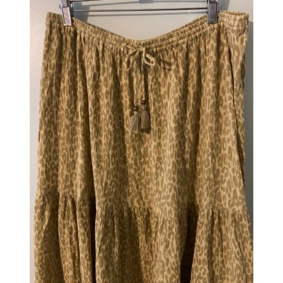 Spell & The Gypsy Wild Thing Leopard Animal Print Maxi Skirt‎ XXL - Picture 4 of 7